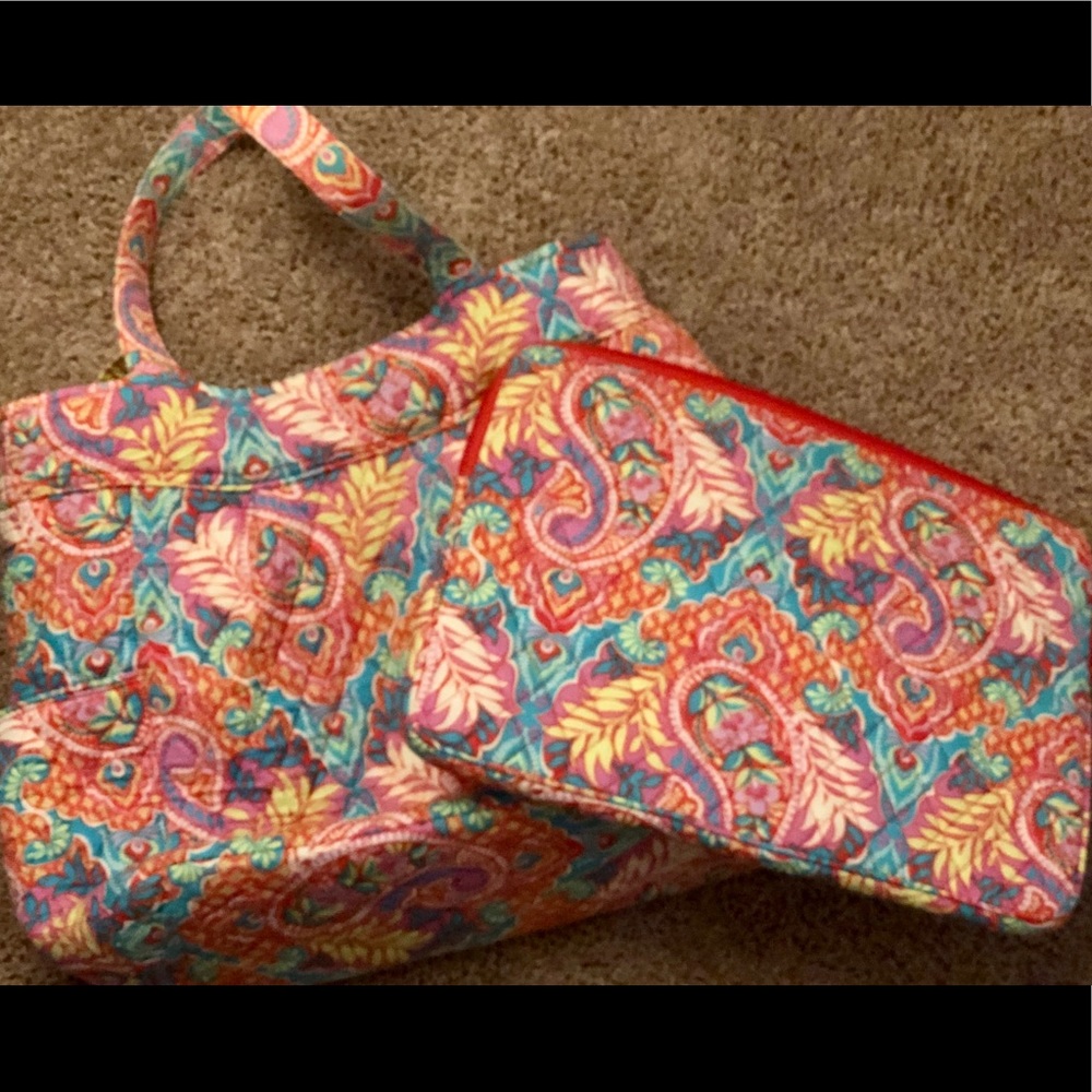 Vera Bradley bag and laptop sleeve